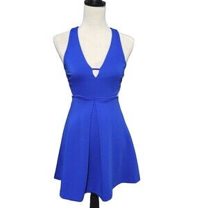 Express Women Blue Side Cutout Dress Size 0